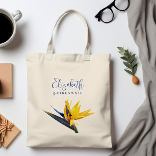 Bird-of-paradise Flower Bridesmaid Gift Tote Bag