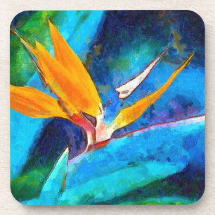 bird of paradise flower coaster