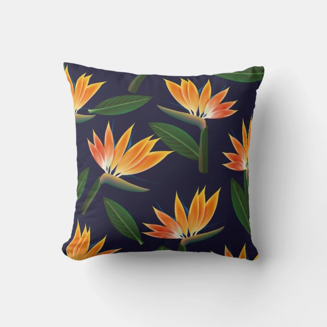 Bird of paradise flower cushion (Front)