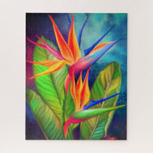 Bird of Paradise Flower Jigsaw Puzzle - Painting