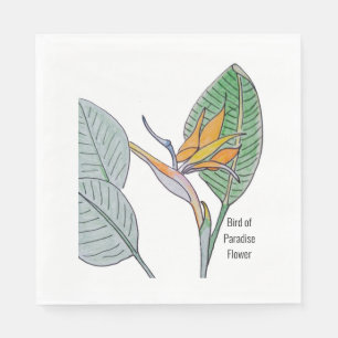 Bird of Paradise Flower Napkin