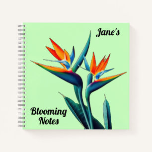 Bird of Paradise Flower Personalised Notebook