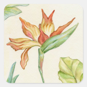 Bird of Paradise Flower Stickers