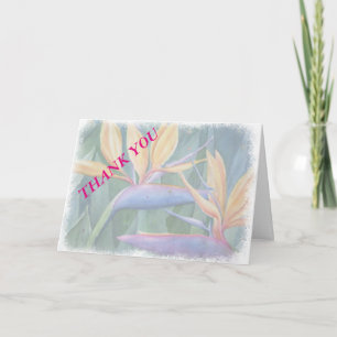 BIRD OF PARADISE FLOWER THANK YOU CARD