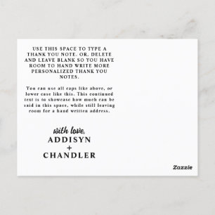 Bird of Paradise Flowers and Jungle Leaves Thanks Postcard