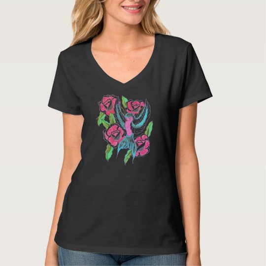 Bird of paradise flowy bella racerback tank top