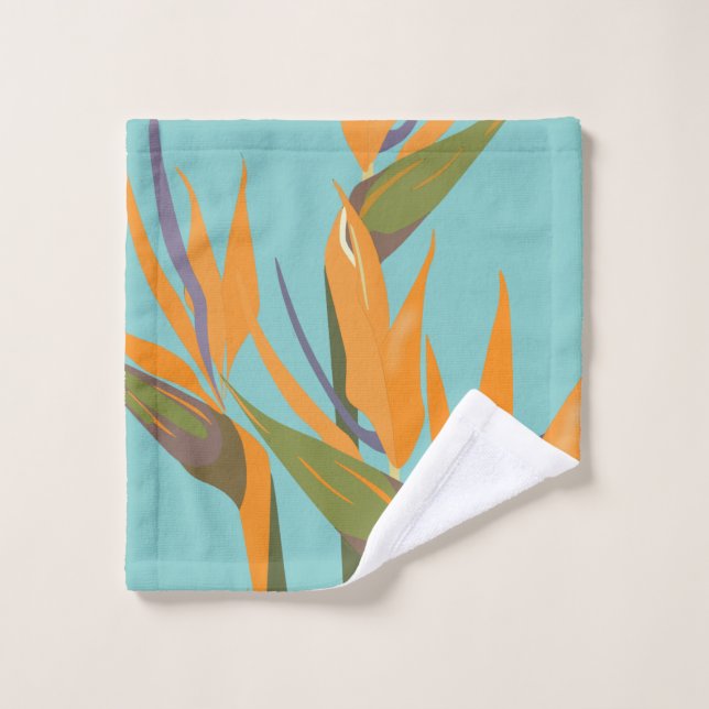 Bird of Paradise Hand Towel (Wash Cloth)