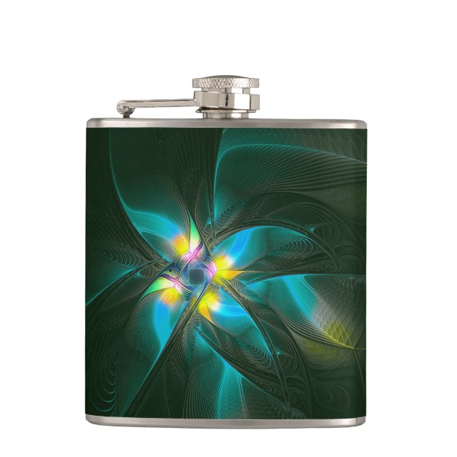 Bird of Paradise Hip Flask (Front)
