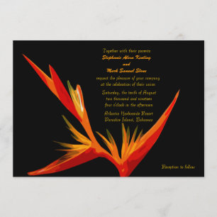 Bird of Paradise Invitation