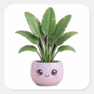 Bird of Paradise Kawaii Indoor Plant Sticker