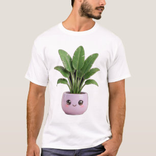 Bird of Paradise Kawaii Indoor Plant T-Shirt