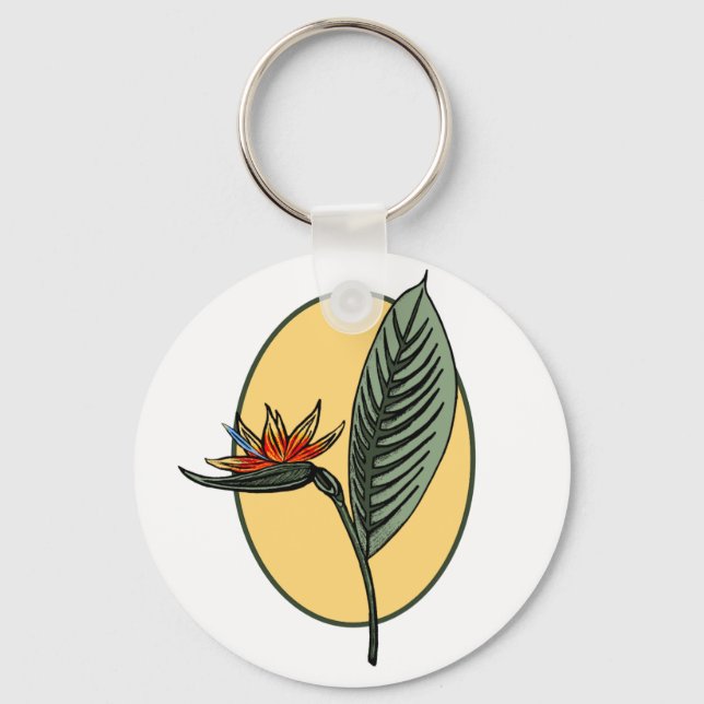 Bird of Paradise Key Ring (Front)