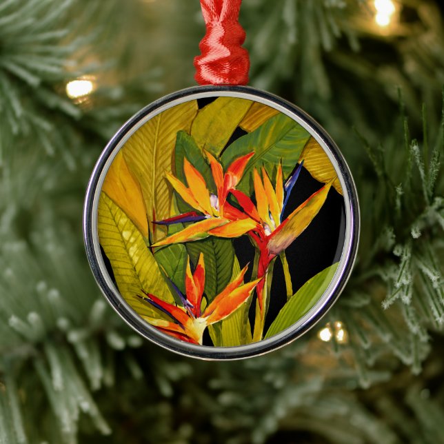 Bird of Paradise Metal Tree Decoration (Tree)
