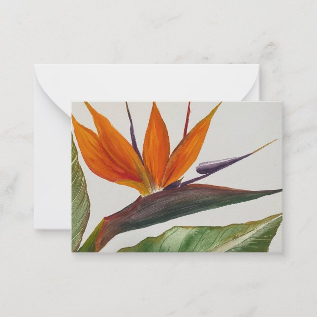 Bird of Paradise Notecard (Front)