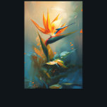 Bird of Paradise Oil Painting Canvas Print<br><div class="desc">Gorgeous dramatic oil painting style bird of paradise plant canvas print.</div>