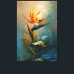 Bird of Paradise Oil Painting Canvas Print<br><div class="desc">Gorgeous dramatic oil painting style bird of paradise plant canvas print.</div>