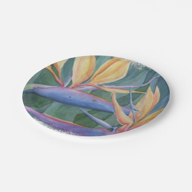 BIRD OF PARADISE PAPER PLATE (Angled)