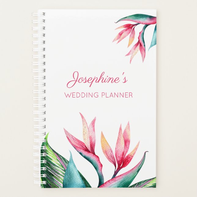 Bird of Paradise Personalised Planner (Front)