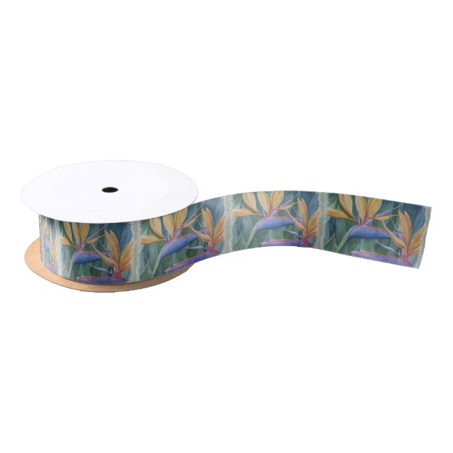 BIRD OF PARADISE RIBBON SATIN RIBBON (Spool)