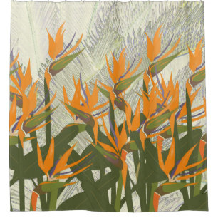 Bird of Paradise Shower Curtain