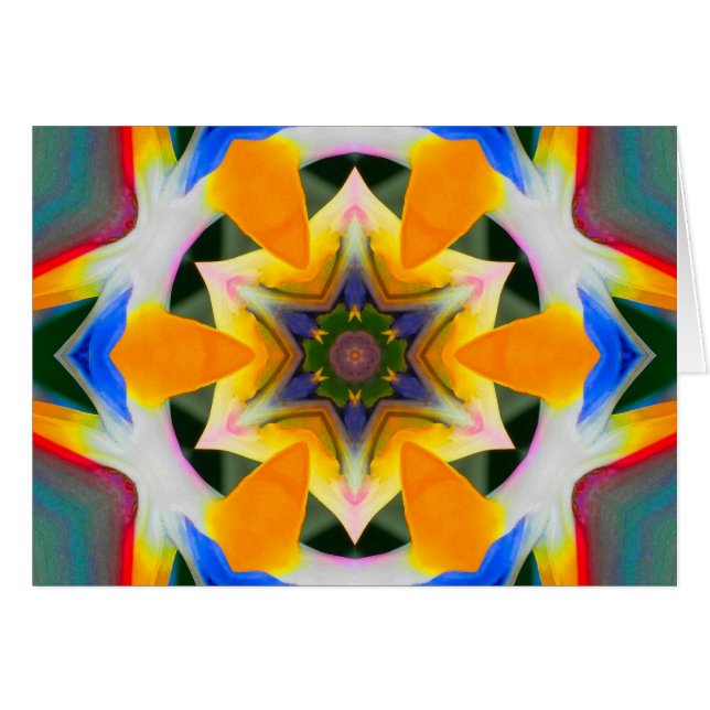 Bird of Paradise Star Mandala (Front Horizontal)