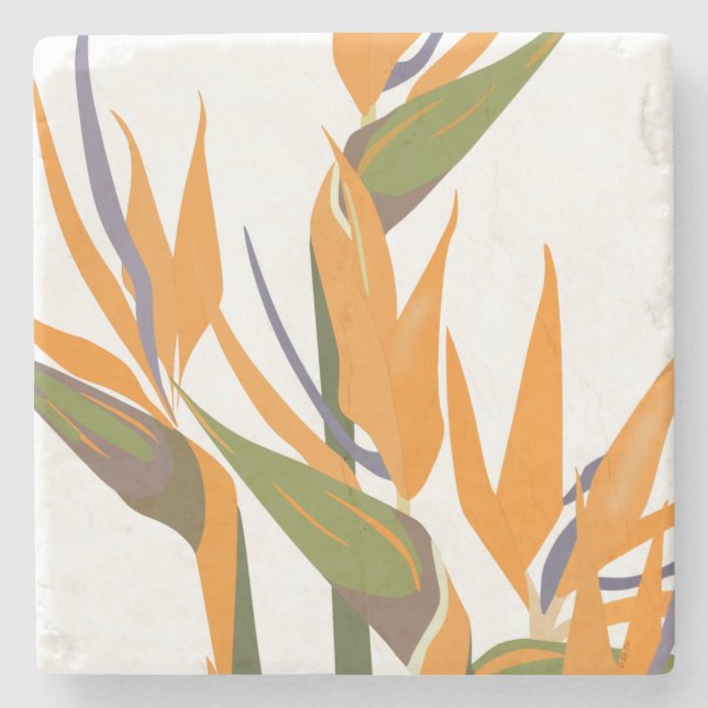 Bird of Paradise Stone Coaster (Front)