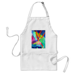 Bird of Paradise Strelitzia flower tropical art Standard Apron