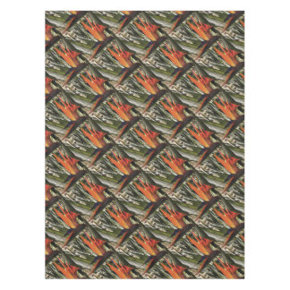 Bird of Paradise Strelitzia Reginae Acrylic Painti Tablecloth