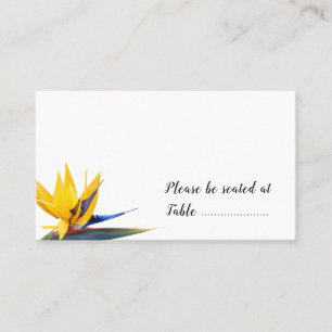 Bird of Paradise Table Seating Escort Place Cards