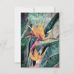 Bird of Paradise Thank You Card