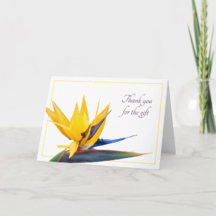 Bird-of-paradise Thank You Wedding or Event Cards
