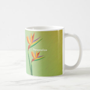 Bird of Paradise Tropical Floral Coffee Mug Cup