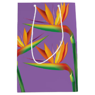 Bird of Paradise Tropical Floral Party Gift Bag