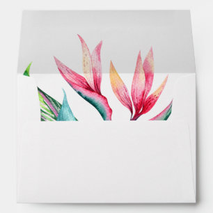 Bird of Paradise Tropical Watercolor Envelope