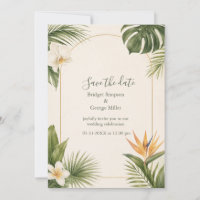 Bird of Paradise Vintage Hawaii Floral Wedding