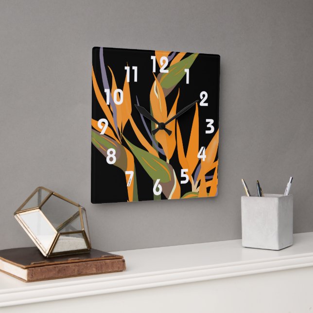 Bird of Paradise Wall Clock (Office)