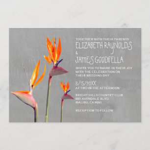 Bird of Paradise Wedding Invitations