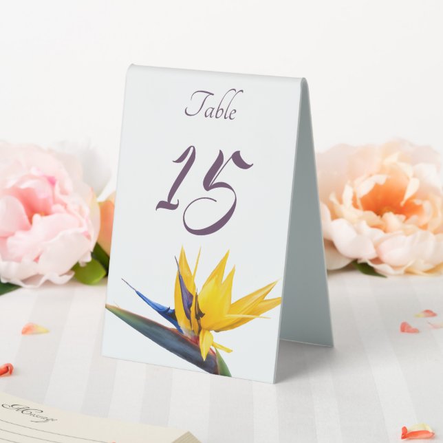 Bird of Paradise Wedding Number Double Sided (In SItu (Wedding))