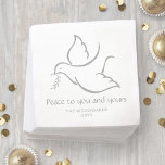 Bird of Peace Modern Minimalist Dove White Holiday Napkin<br><div class="desc">Wish family and friends the simple gift of peace for the holidays with stylish modern paper napkins. All text on this template is easy to customise to include name, year or any other wording of your choice. "Peace to you and yours" can be changed to Merry Christmas, Happy Holidays, Happy...</div>