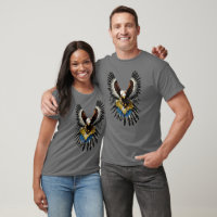 Bird of Prey in War Feathers T-Shirt