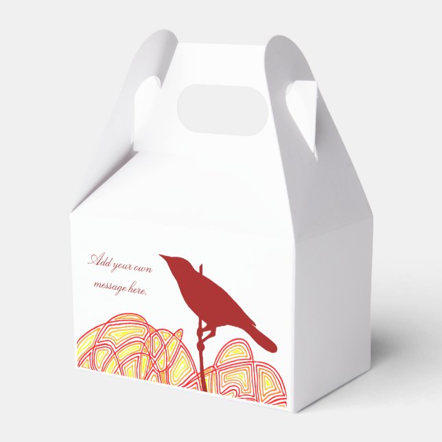 Bird on a Branch Favour Box (Front Side)