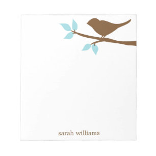 Bird on a Branch Personalised Notepads