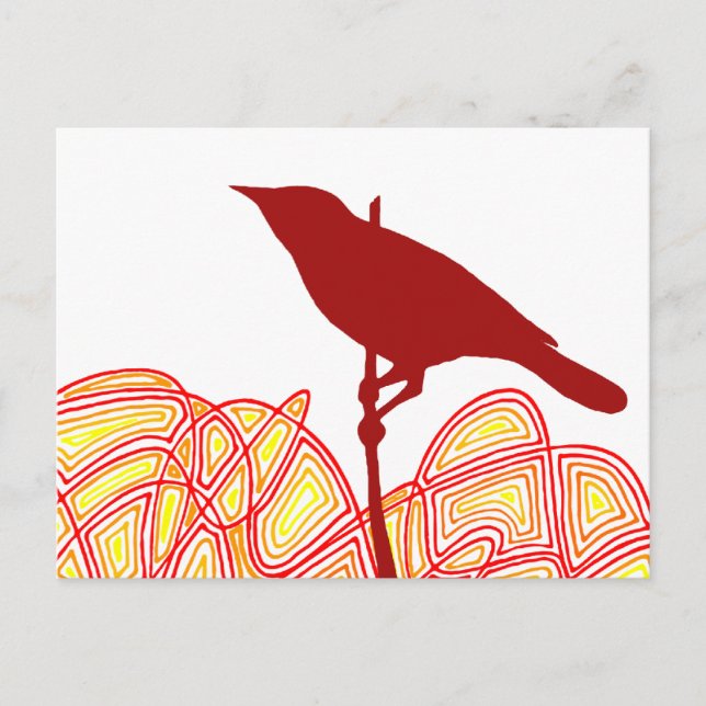 Bird on a Branch Postcard (Front)