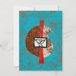 Bird On A Hike Greeting Card