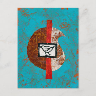 Bird On A Hike Postcard