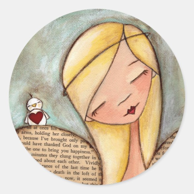 Bird on a Wing - Angel Stickers (Front)