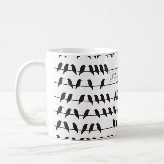 bird on a wire mug