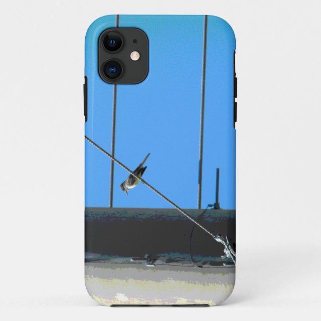Bird on a Wire on a Pole Case-Mate iPhone Case (Back)
