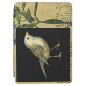 Bird on Black and Vintage Background iPad Air Cover (Front)