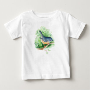 Bird on branch baby T-Shirt